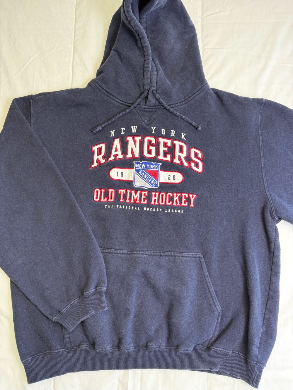 Old Time Hockey New York Rangers Navy Crewneck Hoodie Sweatshirt